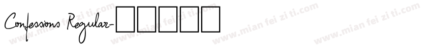 Confessions Regular字体转换